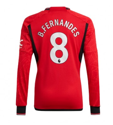 Maillot de foot Manchester United Bruno Fernandes #8 Domicile 2023-24 Manche Longue
